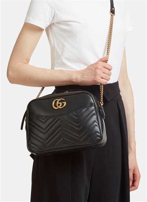 gucci large matelassé leather shoulder bag|authentic gucci marmont small bag.